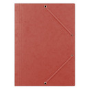 Teczka z gumk� DONAU, preszpan, A4, 390gsm, 3-skrz., czerwona