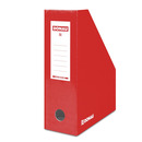 Pojemnik na dokumenty DONAU, karton, A4/100mm, lakierowany, czerwony