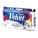Papier toaletowy celulozowy VELVET Edycja Zimowa, 3-warstwowy, 162 listki, 8szt., biay