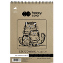 Szkicownik na spirali M�ody Artysta, A5, 60 ark, 80/90g, Happy Color HA 3809 1520-M60