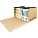 Pud�o archiwizacyjne wzmocnione DONAU, karton, zbiorcze, przednie, br�zowe