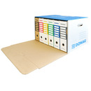 Pud�o archiwizacyjne wzmocnione DONAU, karton, zbiorcze, przednie, niebieskie