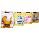 Torebka prezentowa 18x20x8, 5cm A5 lux BABY ROZETTE