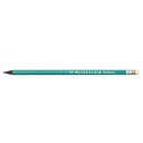 Ołówek syntetyczny z gumką DONAU, HB, lakierowany, zielony