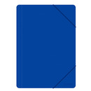 Teczka z gumk OFFICE PRODUCTS, A4, PP, 500mikr., 3-skrz., niebieska