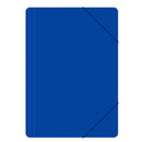 Teczka z gumką OFFICE PRODUCTS, A4, PP, 500mikr., 3-skrz., niebieska
