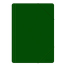 Teczka z gumką OFFICE PRODUCTS, A4, PP, 500mikr., 3-skrz., zielona