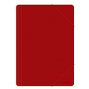 Teczka z gumk OFFICE PRODUCTS, A4, PP, 500mikr., 3-skrz., czerwona