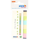 Zakadki papierowe 45x15mm 6 kolorów ECO 180 kartek STICK'N