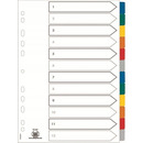 Przekładki kartonowe A4+ MYLAR 1-6 kolor ELBA 100204992