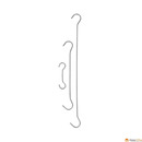 Haki podw&oacute;jne 300mm ocynkowane 24.0009.6