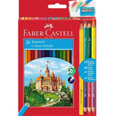 Kredki ZAMEK 36kol. dwustronne +3 kredki dwustronne +o�&oacute;wek+temper&oacute;wka 110336 FABER CASTELL