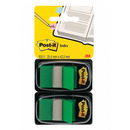 Zakładki indeksujące POST-IT® (680-G2EU), PP, 25x43mm, 2x50 kart., zielone