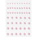 Perełki samoprzylepne 3-7mm różowe 54szt. 251103 Galeria Papieru