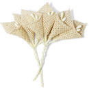 Kwiaty płocienne bukiet KALIA, beżowe (8) 252025 Galeria Papieru