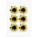 Kwiaty samoprzylepne papierowe SŁONECZNIKI 6szt. 252022 Galeria Papieru