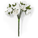 Kwiaty papierowe RÓŻE bukiecik biały (12) 252004 Galeria Papieru