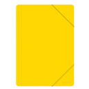 Teczka z gumką OFFICE PRODUCTS, A4, PP, 500mikr., 3-skrz., żółta