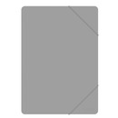 Teczka z gumk OFFICE PRODUCTS, A4, PP, 500mikr., 3-skrz., szara