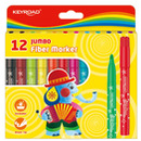 Flamastry KEYROAD Jumbo, 12szt., na zawieszce, mix kolor&oacute;w