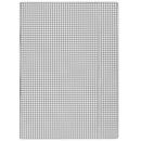 Teczka z gumk� DONAU, karton, A4, 400gsm, 3-skrz., bia�a w krat�